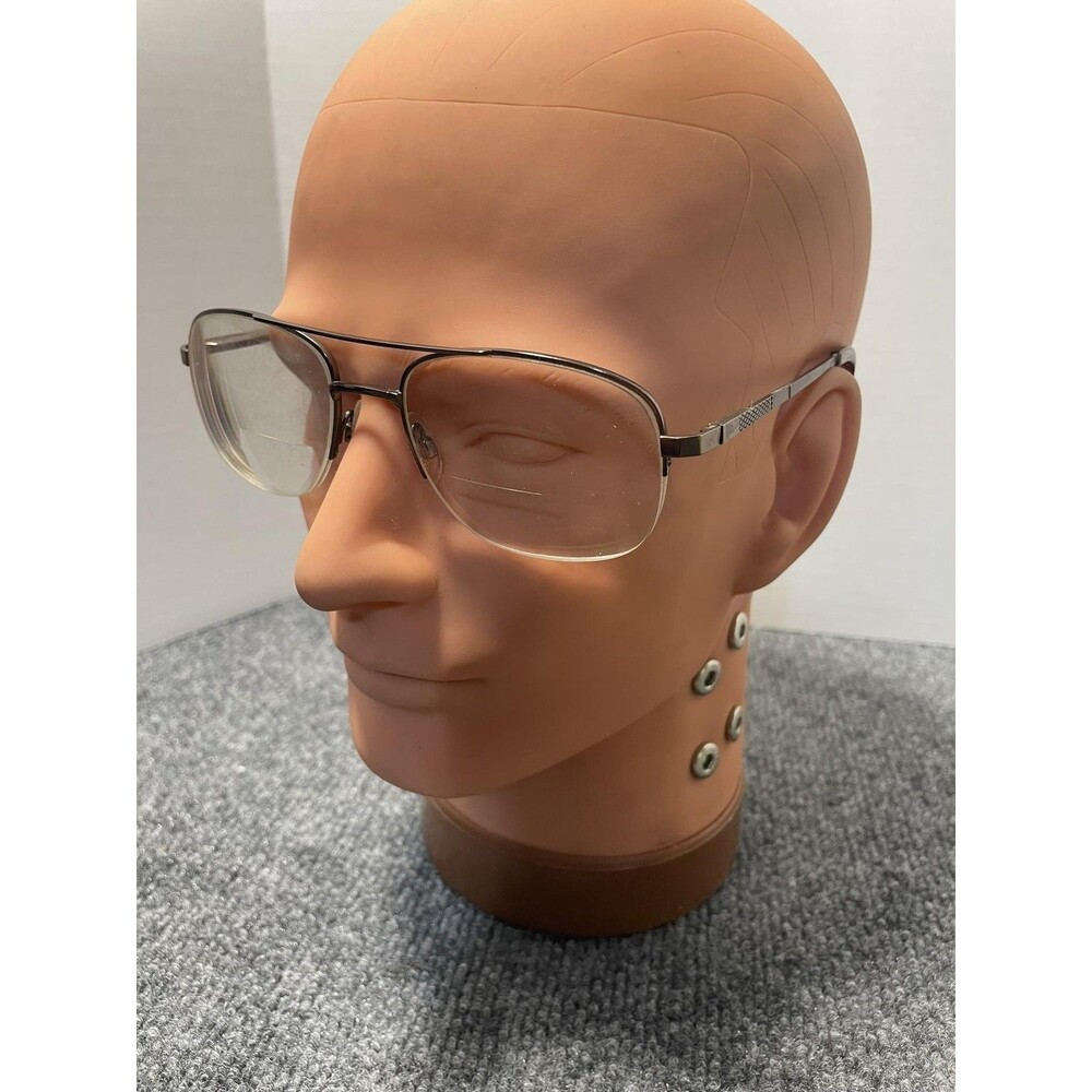 Puriti Titanium Eyeglasses 56-19 Gold Antique Rectangle Frame Only 145mm Men's